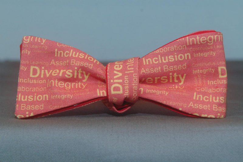 Diversity bow tie from Etsy seller PitchandPull